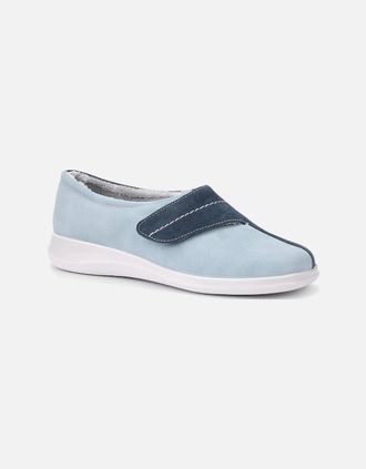 Hotter Womens Wrap Womens Slippers - Blue - Size: 3