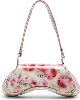 Diesel Play-Shoulder bag in printed glossy PU - Crossbody Bags - Woman - Multicolor