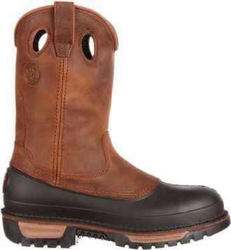 Georgia Boot Steel Toe Wellington in Brown at Nordstrom, Size 11.5