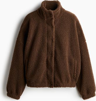 H&M Jacke aus Teddyfleece - Beige