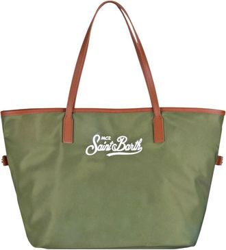 MC2 Saint Barth Tote Bags, female, Green, Size: ONE SIZE City Bag