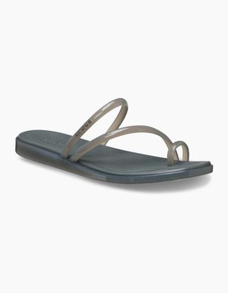 Crocs Womens Crocs Miami Jely Toe Loop EVA Womens Carbon Sandals - Grey - Size: UK 8 / eu 41/42 / us w10