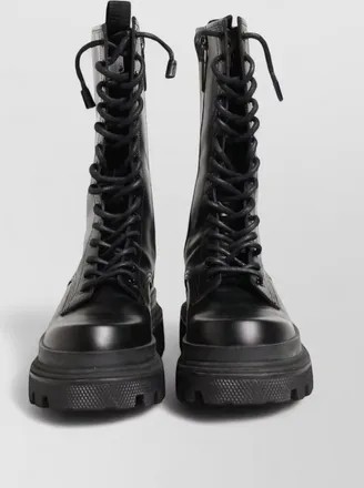 Dolce & Gabbana leather combat boots