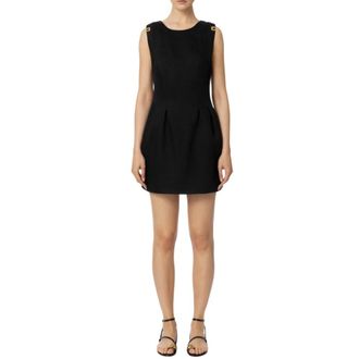 Elisabetta Franchi Short Dresses, female, Black, Size: S Polyester dresses and jumpsuits
