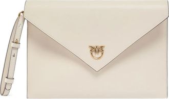Pinko Love Birds envelop clutch - Wit