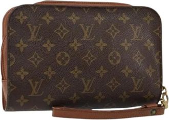 Louis Vuitton Pre-owned Clutches, female, Brown, Size: ONE SIZE Pre-owned Monogram Clutch Bag