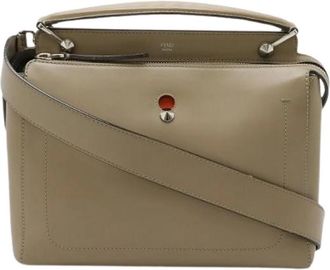 Fendi Pre-owned Dotcom Leder 2Way Handtas - Dames - Vintage Handtas - Beige - ONE Size - Leer - Vintage