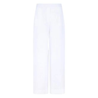 Gran Sasso Cropped Trousers, female, White, Size: 2XL Cropped Trousers