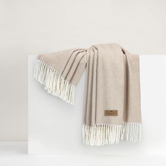 Lands Downunder Italian Herringbone Throw in Dune at Nordstrom