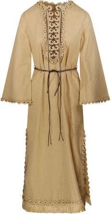 Zimmermann Kleedjes, Dames, Bruin, M, Mahon Midi Jurk