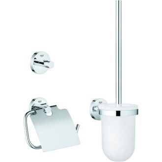 GROHE Essentials - Set accessori wc 3 in 1, cromato 40407001 - Grohe