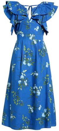 Sugarlips Francine Toile Sky Santana A-Line Dress in Navy Blue-Green at Nordstrom, Size X-Large