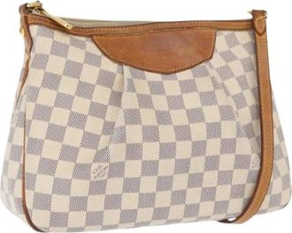 Louis Vuitton Pre-owned Cross Body Bags, female, White, Size: ONE SIZE Pre-owned Canvas Cross Body Bag