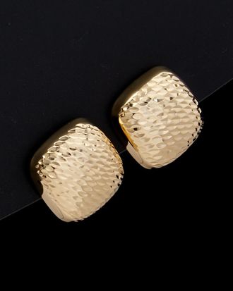 Italian Gold, Inc 14K Italian Gold Square Button Studs