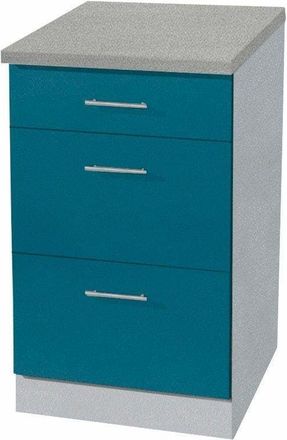 Wiho Küchen Unterschrank »Kiel« 50 cm breit, Tiefe 50 cm, mit 2 grossen Auszügen und 1 Schublade