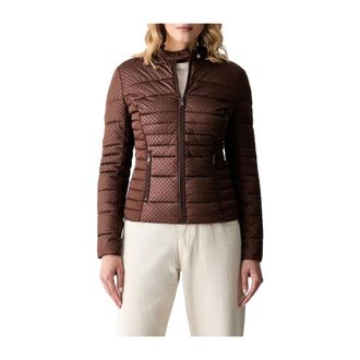 Guess Chaqueta de Plumas Vona Block Embossed - Jackets - Mujer - Marr&oacute;n - XS
