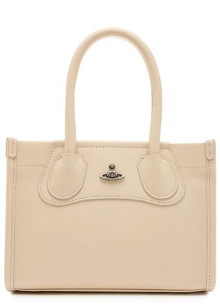 Vivienne Westwood Troy Small Leather Tote Cross-body bag - Cream - One Size
