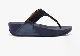FitFlop Fitflop Lulu Glitz Dames Teensandalen Middernacht Marineblauw