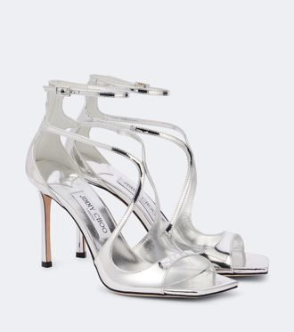 Jimmy Choo London Sandali Azia 95 in pelle metallizzata