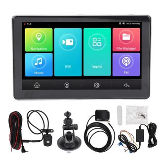 OEM Carplay Inal&aacute;mbrico Y Android Auto Para Todos Los Veh&iacute;culos, Pantalla T&aacute;ctil Port&aacute;til De 7 Pulgadas Con C&aacute;mara De Visi&oacute;n Trasera, Control Por Voz Y Sa