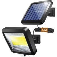 OEM Foco Solar Exterior Con Sensor De Movimiento Infrarrojo, Proyector Led 100cob Con Sensor, Iluminaci&oacute;n De Seguridad, 180 L&uacute;menes, Resistente Al Agua Ip
