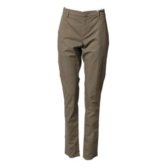 Dondup Chinos, male, Green, Size: W32 Cotton Stretch Straight Chino