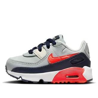 Nike (TD) Nike Air Max 90 LTR Light Smoke Grey Bright Crimson CD6868-021