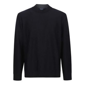 Drumohr Round-neck Knitwear, male, Blue, 2XL, Round Neck Jumper