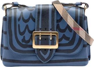 Burberry Pre-owned Cross Body Bags, female, Blue, Size: ONE SIZE Pre-owned Medley Buckle Crossbody Bag