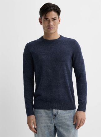 Le 31 Mens Minimalist crew-neck sweater