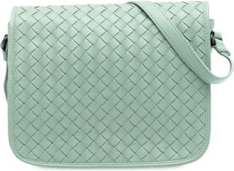 Bottega Veneta Pre-owned Bottega Veneta Nappa Intrecciato Flap Crossbody B03805220D