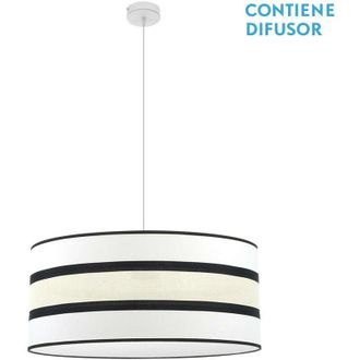 Fabrilamp Fabrilamp - Colgante Karla 3xe27 Blanco/beis Regx60x60 Cm