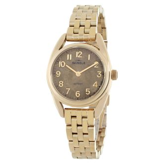 Shinola Derby Quartz Gold Dial Mens Watch S0120299734