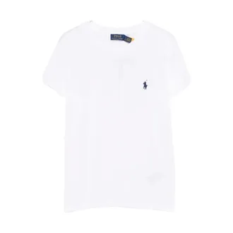 Polo Ralph Lauren T-Shirts, female, White, Size: L Polo Ralph Lauren T-shirts and Polos White