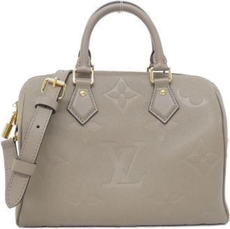 Louis Vuitton Beige Tourterelle Leather Boston Bag (Pre-Owned)