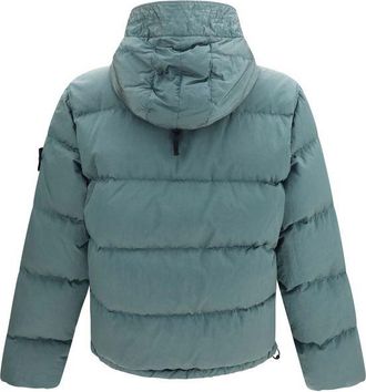 Stone Island Mens Bicolor Polyamide Full-Length Jacket Clothing