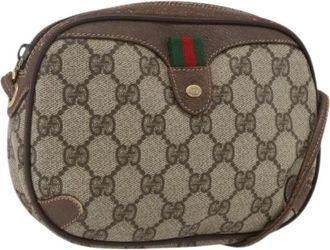 Gucci Pre-owned Cross Body Bags, female, Beige, Size: ONE SIZE Pre-owned Plastic Cross Body Bag