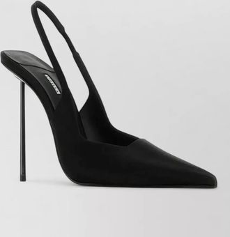 Le Silla silk satin slingback pumps
