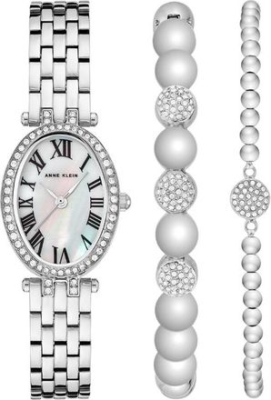Anne Klein Classic Silver-tone Dial Ladies Watch AK/3971SVST