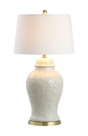 Jonathan Y Designs Naiyou 29.5 Ceramic Classic Traditional LED Lamp Table Lamp, Cream at Nordstrom
