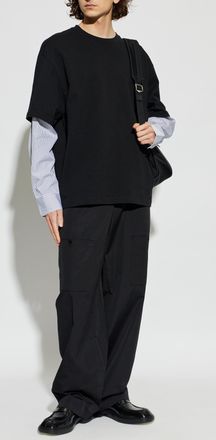 Jil Sander Long Sleeve T-shirt, Mens, Black