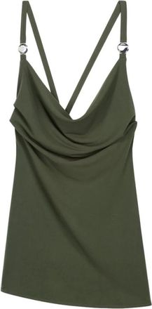 Coperni Logo Top - Dames - Tops zonder mouwen - Groen - XS - Polyester - Tops