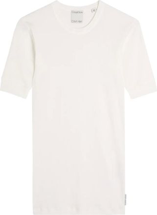 Calvin Klein Aubriella short-sleeve T-shirt - women - Cotton/Elastane - S - Neutrals