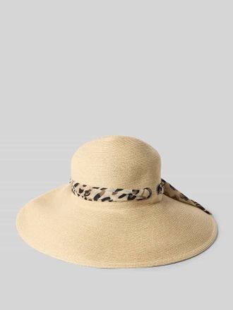 Loevenich Hut mit Zierband in Leo-Optik in Sand, Gr&ouml;&szlig;e 1