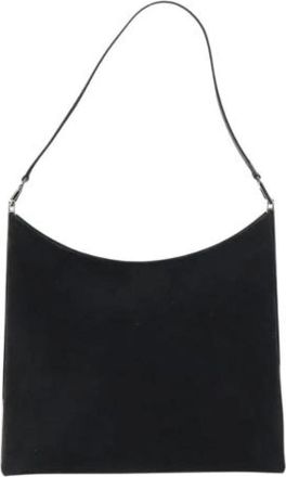 Ferragamo Pre-owned Shoulder Bags, female, Black, Size: ONE SIZE Pre-owned Suede Shoulder Bag