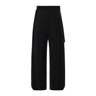 Loewe Wide Trousers - female - Loewe - Wide Trousers - Black - S - Trousers