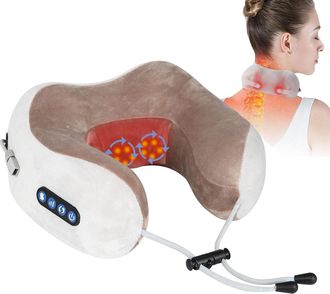 OEM Masajeador De Cuello Y Cervicales, Dispositivo De Masaje Cervical, Almohada El&eacute;ctrica Inal&aacute;mbrica Para El Cuello Con Masaje Shiatsu, Coj&iacute;n De Masaje E