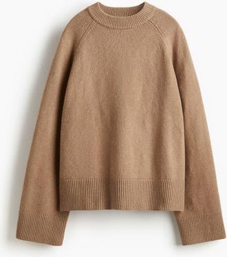 H&M Loose-fit Jumper in Dark Beige at Nordstrom, Size 3X-Large