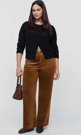Maeve Colette Corduroy Full Length Wide Leg Pants