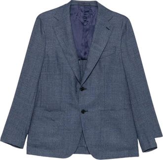 Caruso Aida Jas - Heren - Blazers - Blauw - 2XL - Wol - Jassen